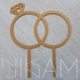 Dortový zápich Prsteny